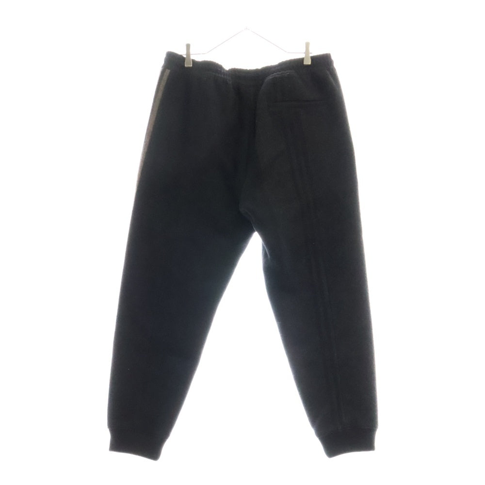 Y-3(ワイスリー) ENG STRPS STRGHT L PANTS スリーストライプ ウールメルトンパンツ ブラック