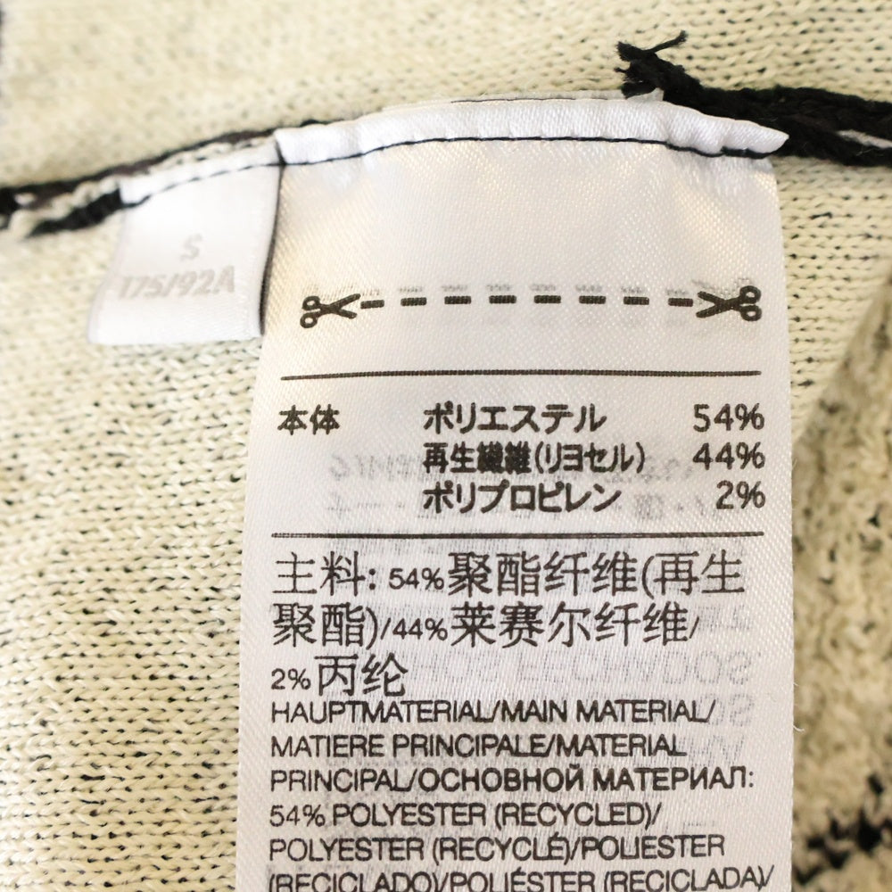 Y-3(ワイスリー) LOGO KNIT LOOSE FIT CARDIGAN H44809 Vネック ロゴ ニットカーディガン ブラック