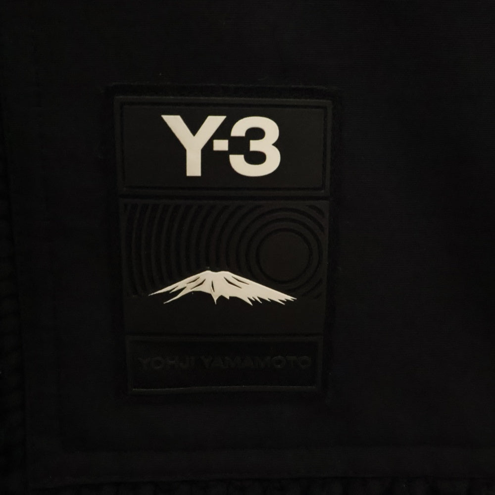 Y-3(ワイスリー) KNITTED FULL-ZIP SWEATER GK4811 ナイロン切替 ジップアップ ニットセーター ジャケット ブラック