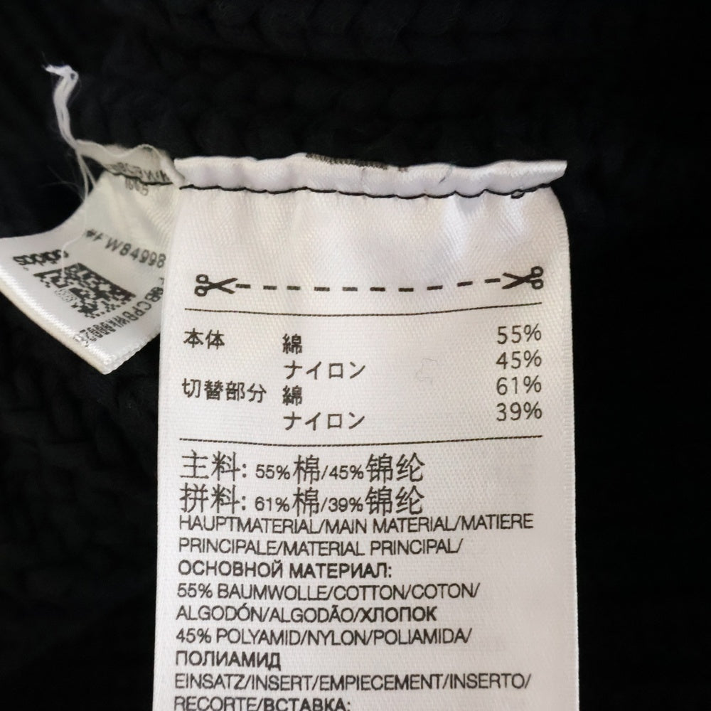 Y-3(ワイスリー) KNITTED FULL-ZIP SWEATER GK4811 ナイロン切替 ジップアップ ニットセーター ジャケット ブラック