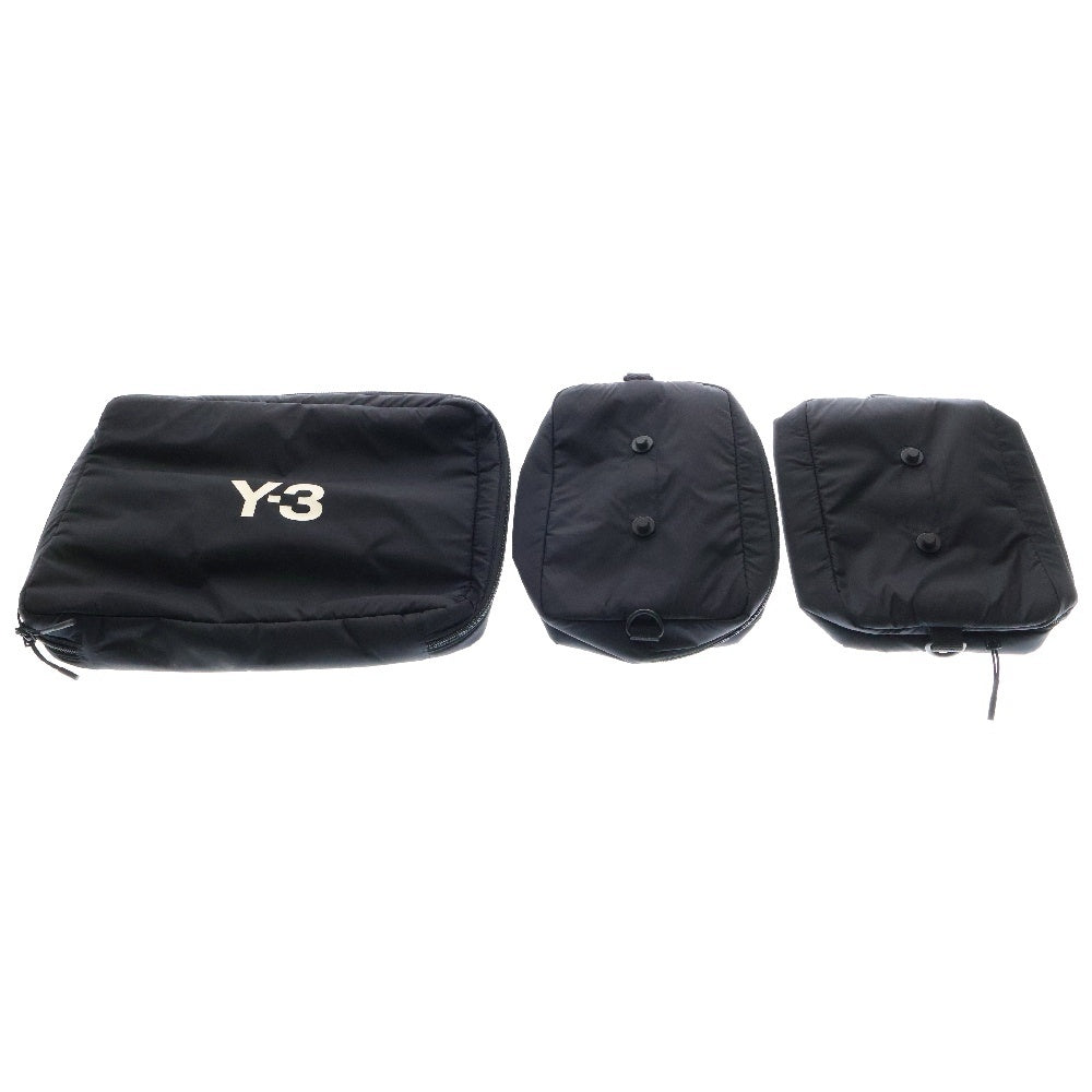 Y-3(ワイスリー) MOBILE ARCHIVE HOLD ALL HG8441 ロゴプリント ボストンバッグ ブラック