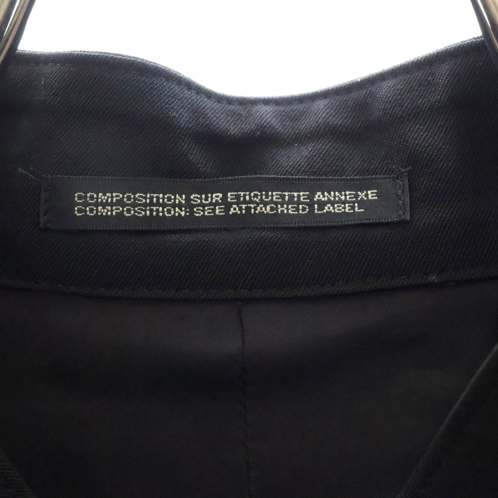 Yohji Yamamoto POUR HOMME(ヨウジヤマモト プールオム) ウール ボアフードジャケット ブラック HX-J17-100