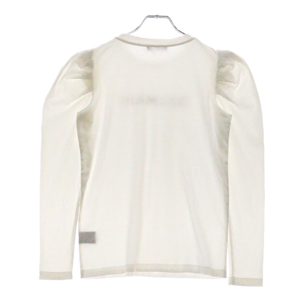 BALMAIN(バルマン) ラメロゴプリント長袖Tシャツ BKUXV 001 ホワイト キッズ