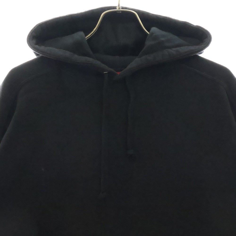 SUPREME(シュプリーム) 18AW Paneled Hooded Sweatshirt フードロゴ スウェット プルオーバーパーカー フーディ ブラック