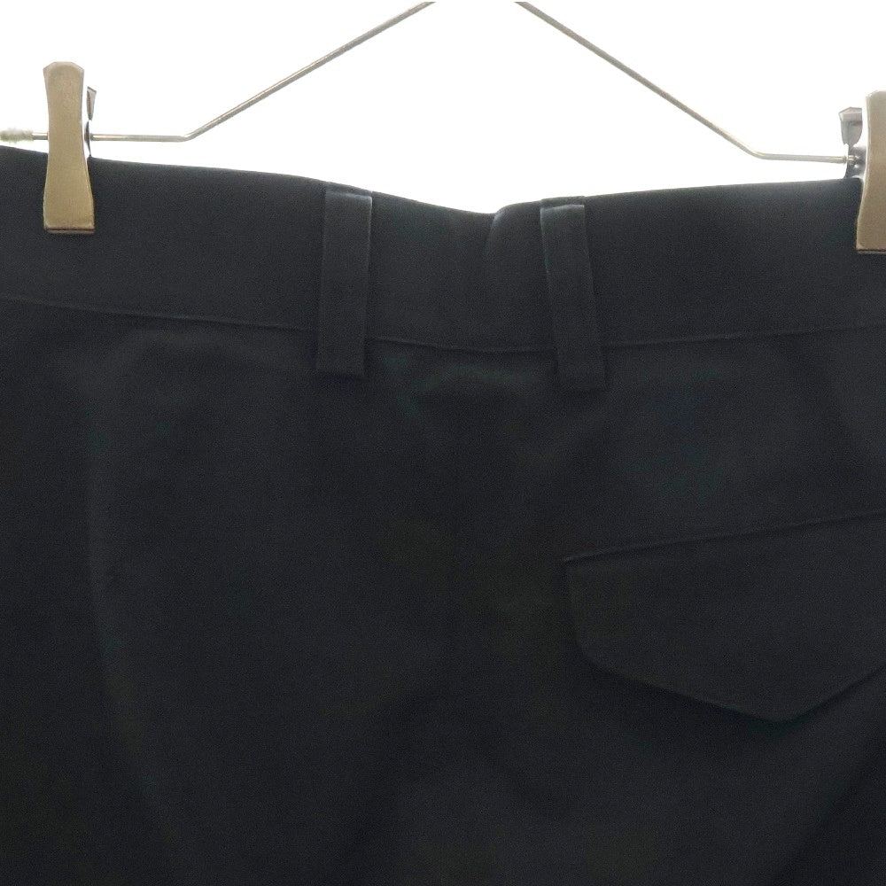 THE RERACS(ザ リラクス) 23SS ジップフライ ポリエステル カーゴパンツ ブラック 23SS-REPT-170