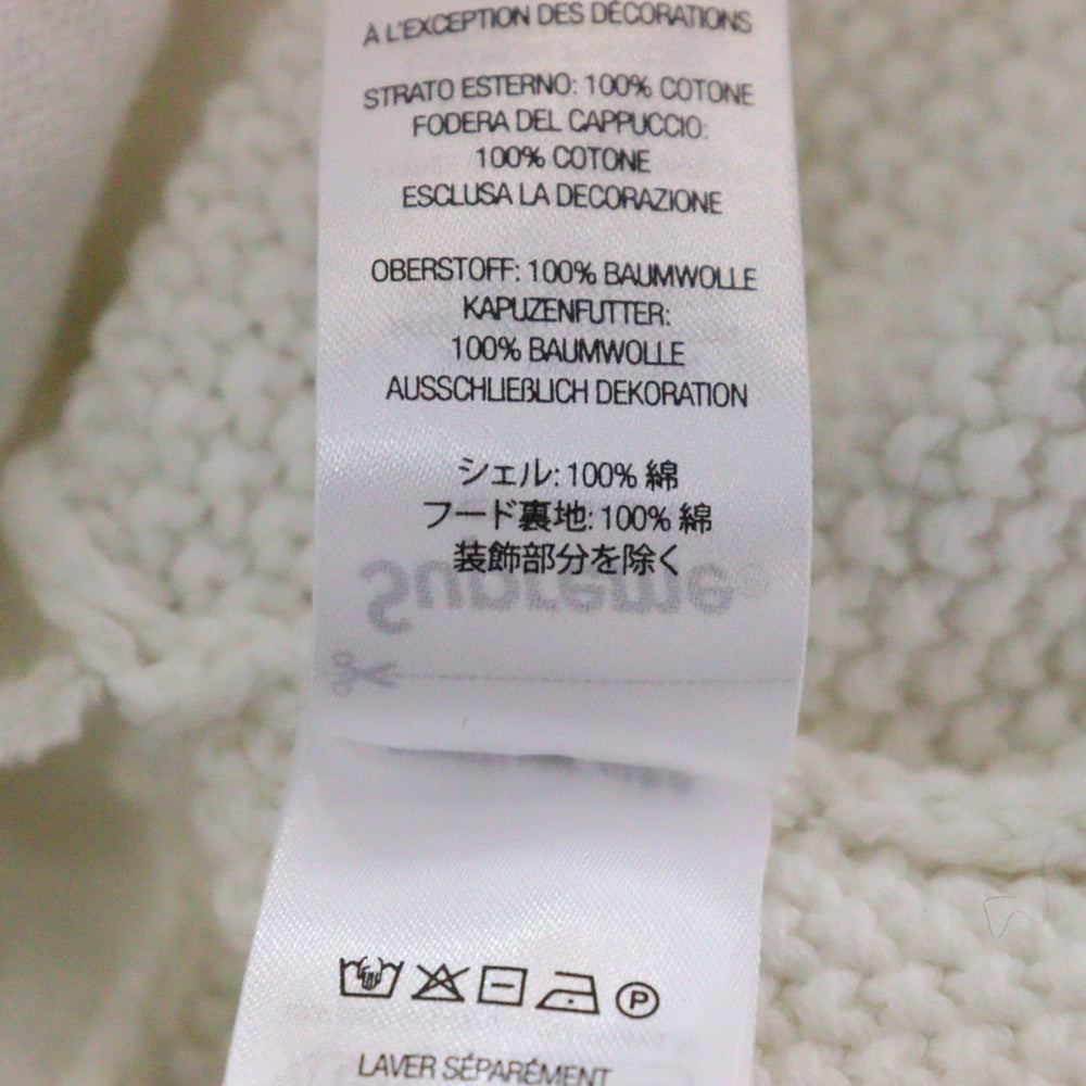 SUPREME(シュプリーム) 25SS Sport Zip Up Hooded Sweater ナンバリング ジップアップジャケット ニット フーディ ホワイト
