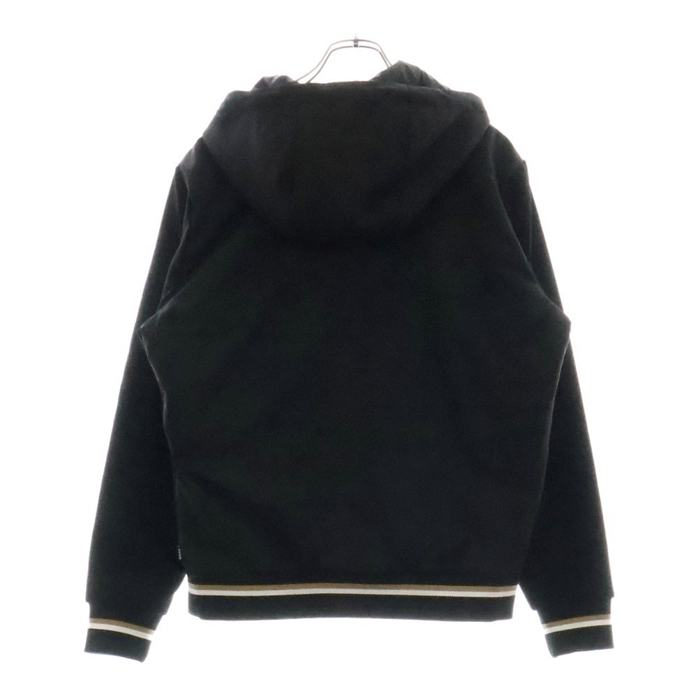 HUGO BOSS(ヒューゴボス) Full Zip Sweatshirt 10258156 ジップアップナイロンパーカー ジャケット ブラック
