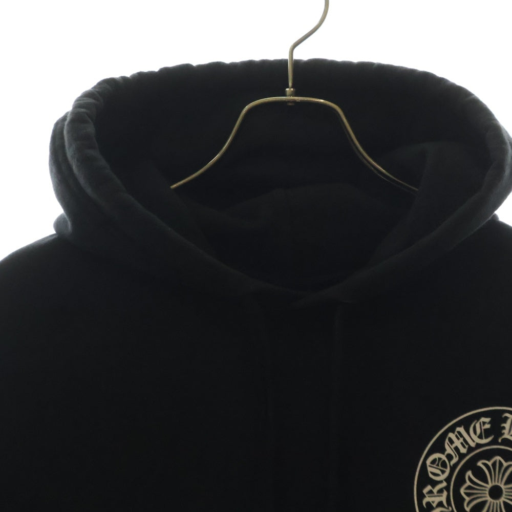 CHROME HEARTS(クロムハーツ) SWTSHRT PLVR 大阪限定 ホースシュープリントフーディ プルオーバースウェットパーカー ブラック