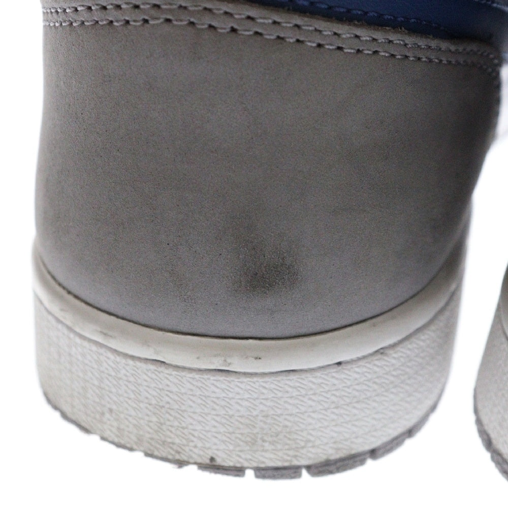 NIKE(ナイキ) AIR JORDAN 1 RETRO HIGH OG TRUE BLUE DZ5485-410 エアジョーダン1 トゥルーブルー ハイカットスニーカー グレー/ブルー US8.5/26.5cm