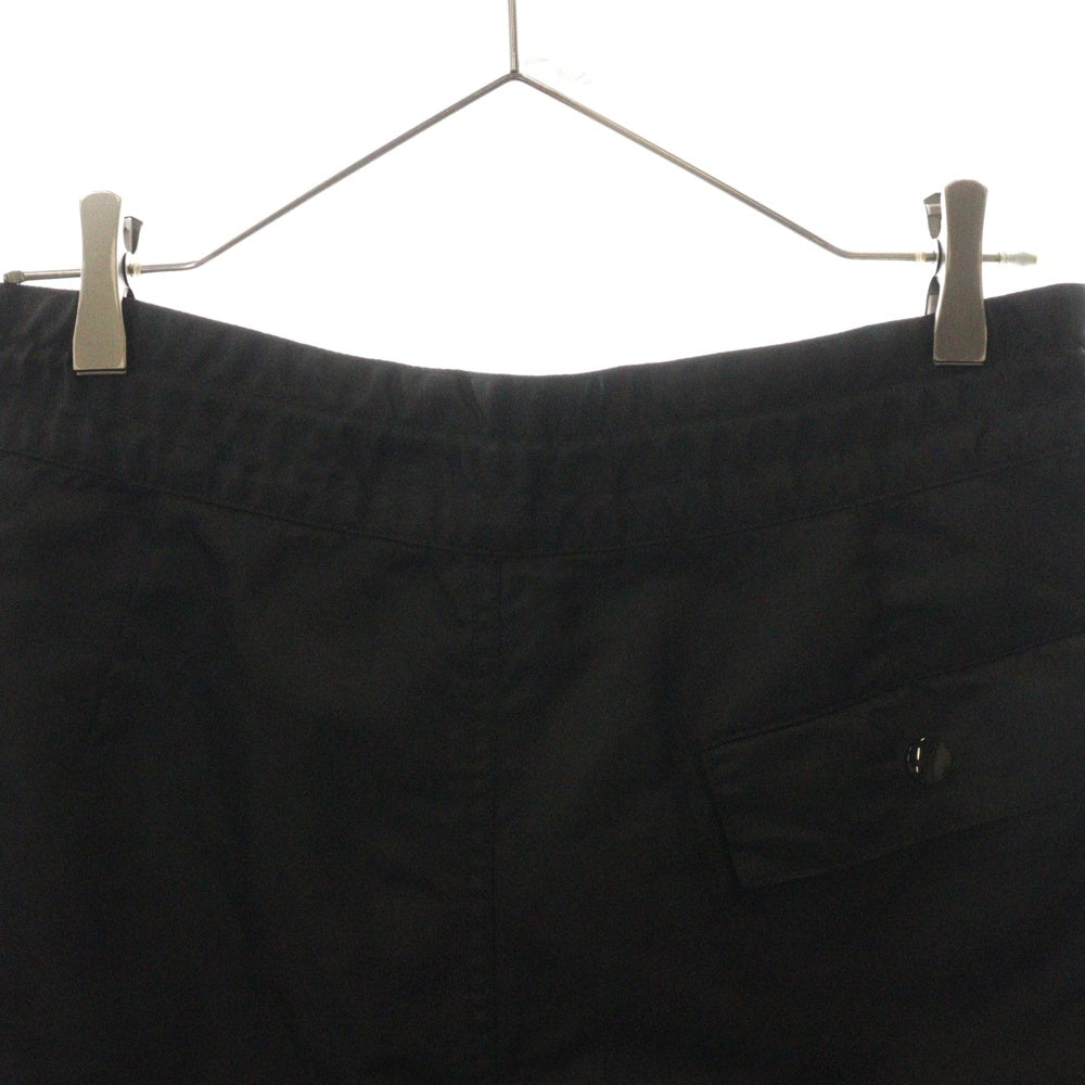 SAINT MICHAEL(セントマイケル) 23SS SWIMMING SHORT SM-S23-0000-065 ロゴプリント ナイロンショーツ ハーフパンツ ブラック