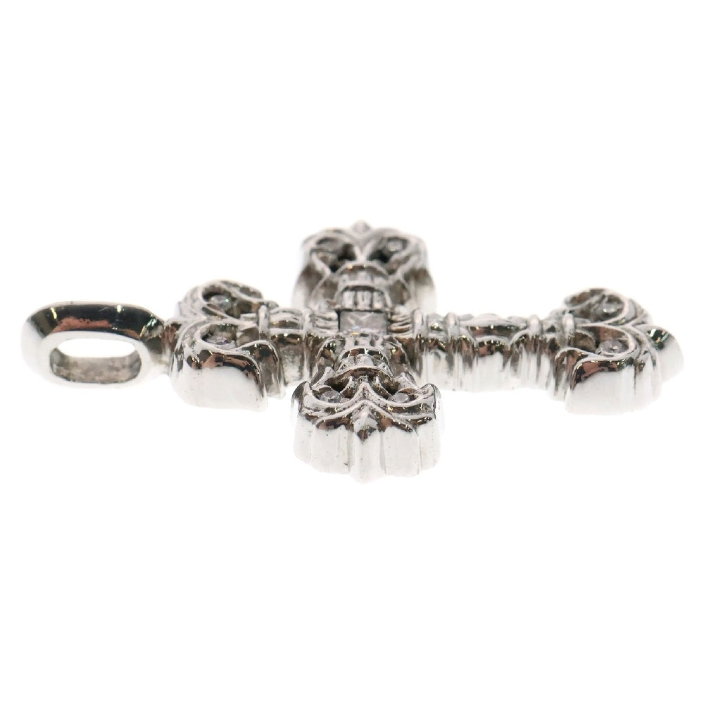 CHROME HEARTS(クロムハーツ) 18KWG FILIGREE TINY P/DIA タイニーフィリグリークロス PAVEダイヤ ペンダントトップ ホワイトゴールド