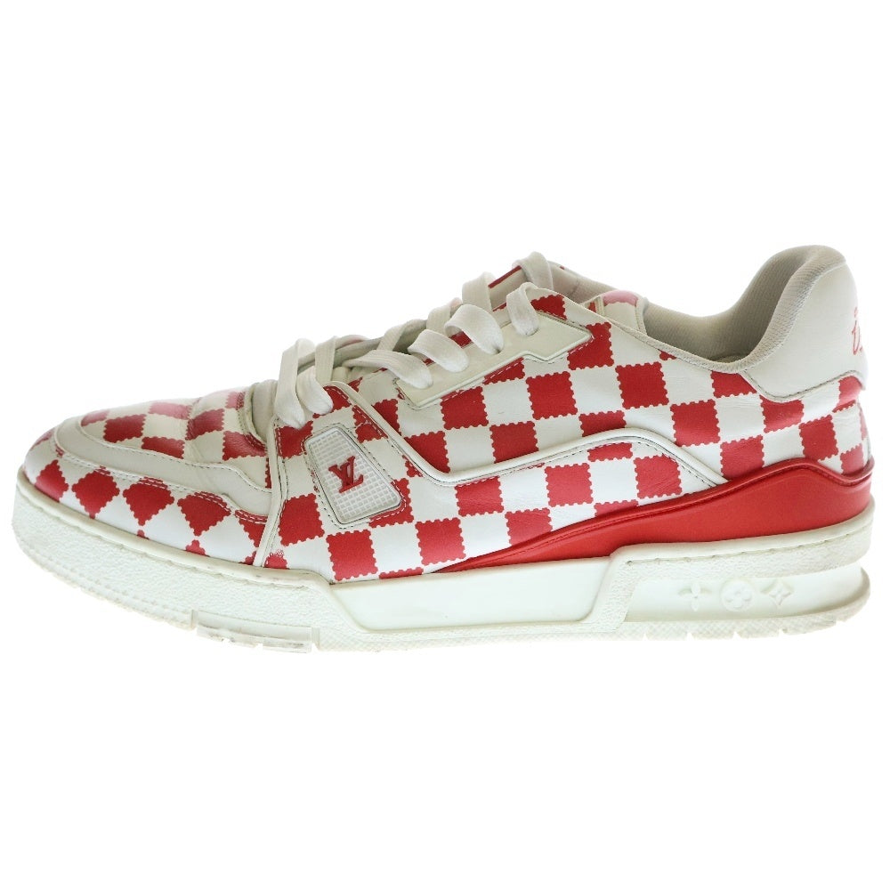 LOUIS VUITTON(ルイヴィトン) ×NIGO ニゴー LVトレイナー ローカットスニーカー ホワイト/レッド BM0291