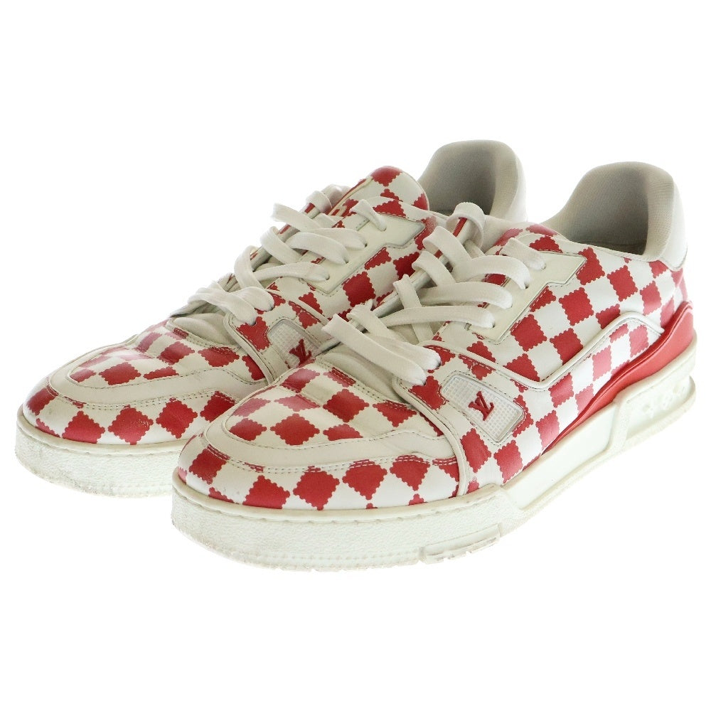 LOUIS VUITTON(ルイヴィトン) ×NIGO ニゴー LVトレイナー ローカットスニーカー ホワイト/レッド BM0291
