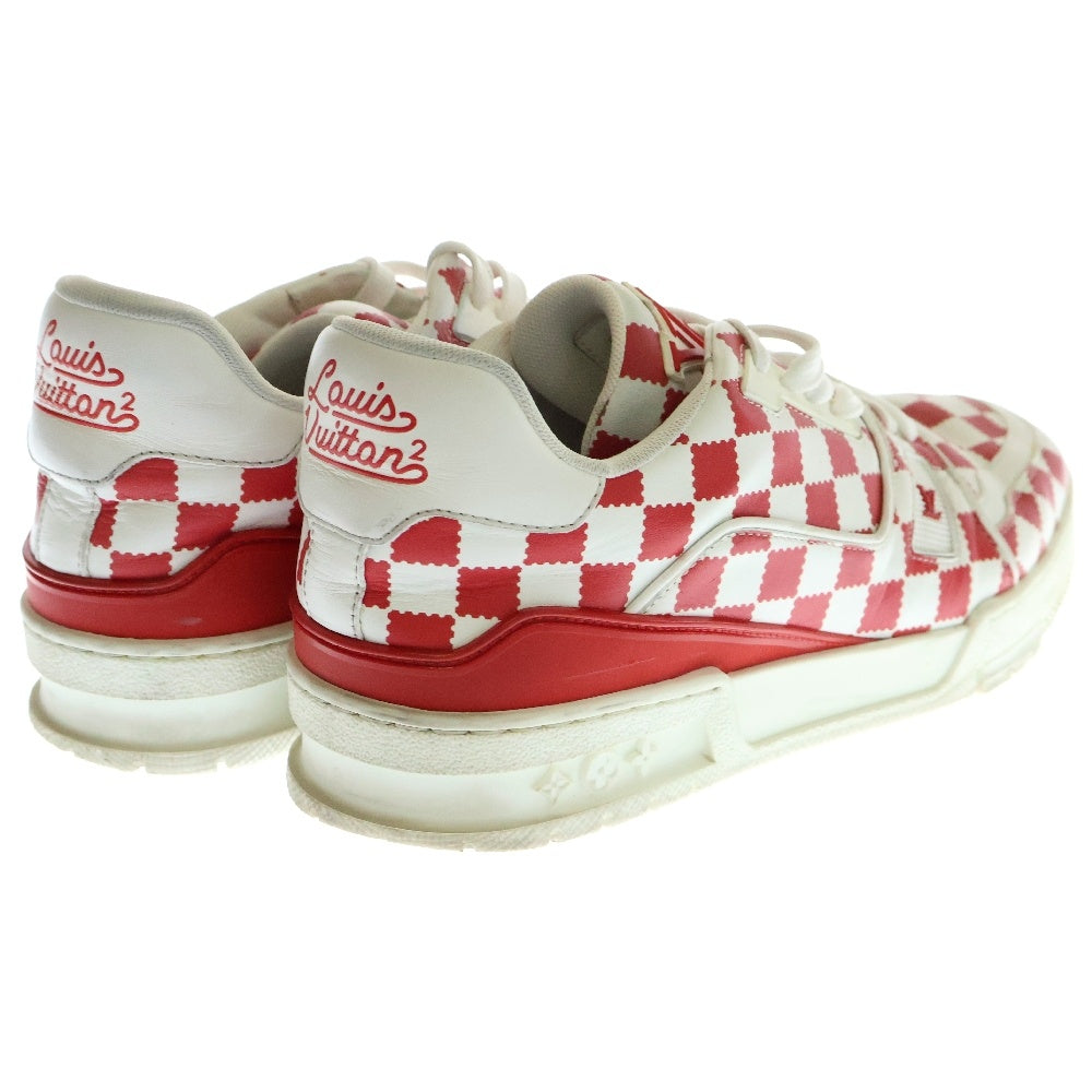 LOUIS VUITTON(ルイヴィトン) ×NIGO ニゴー LVトレイナー ローカットスニーカー ホワイト/レッド BM0291