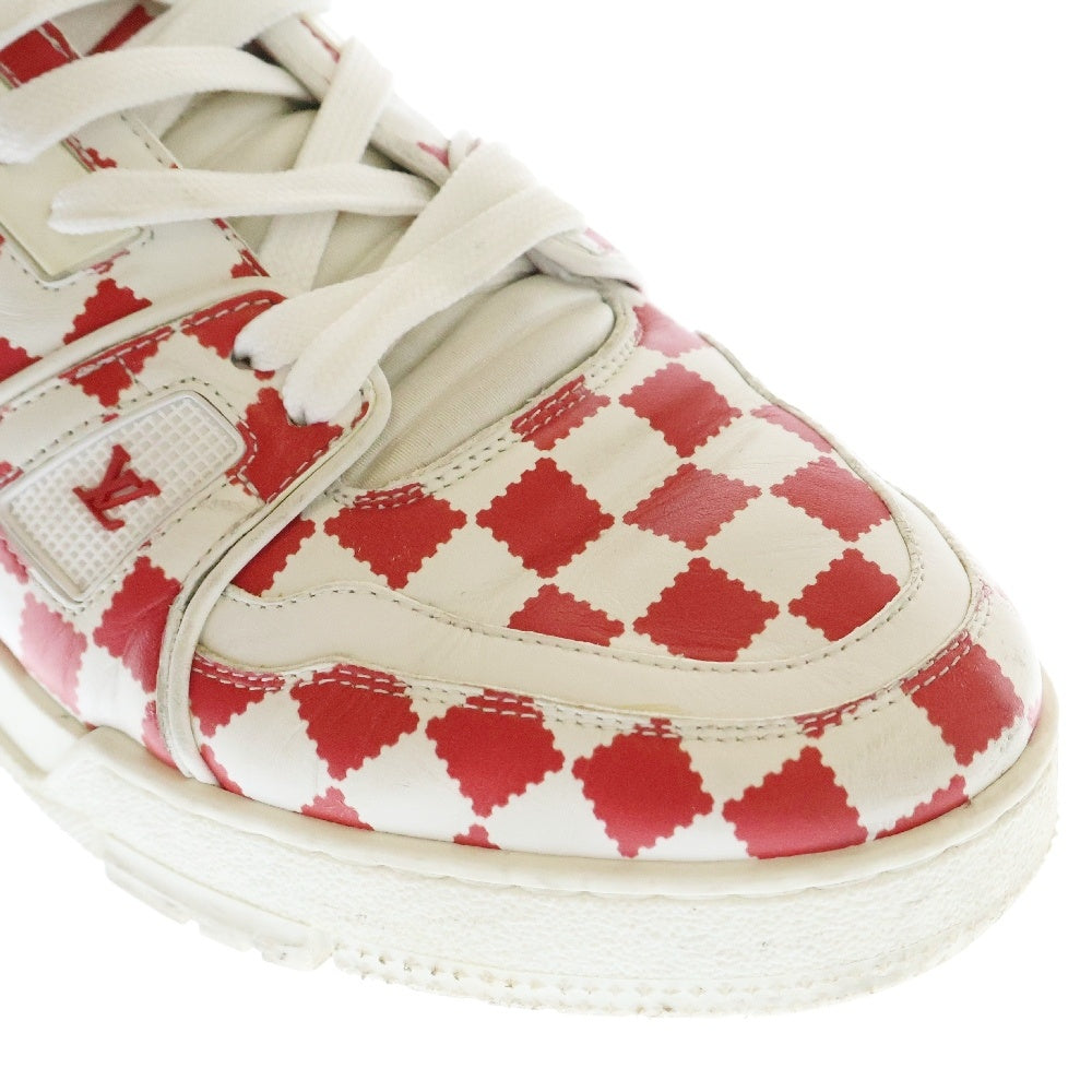LOUIS VUITTON(ルイヴィトン) ×NIGO ニゴー LVトレイナー ローカットスニーカー ホワイト/レッド BM0291