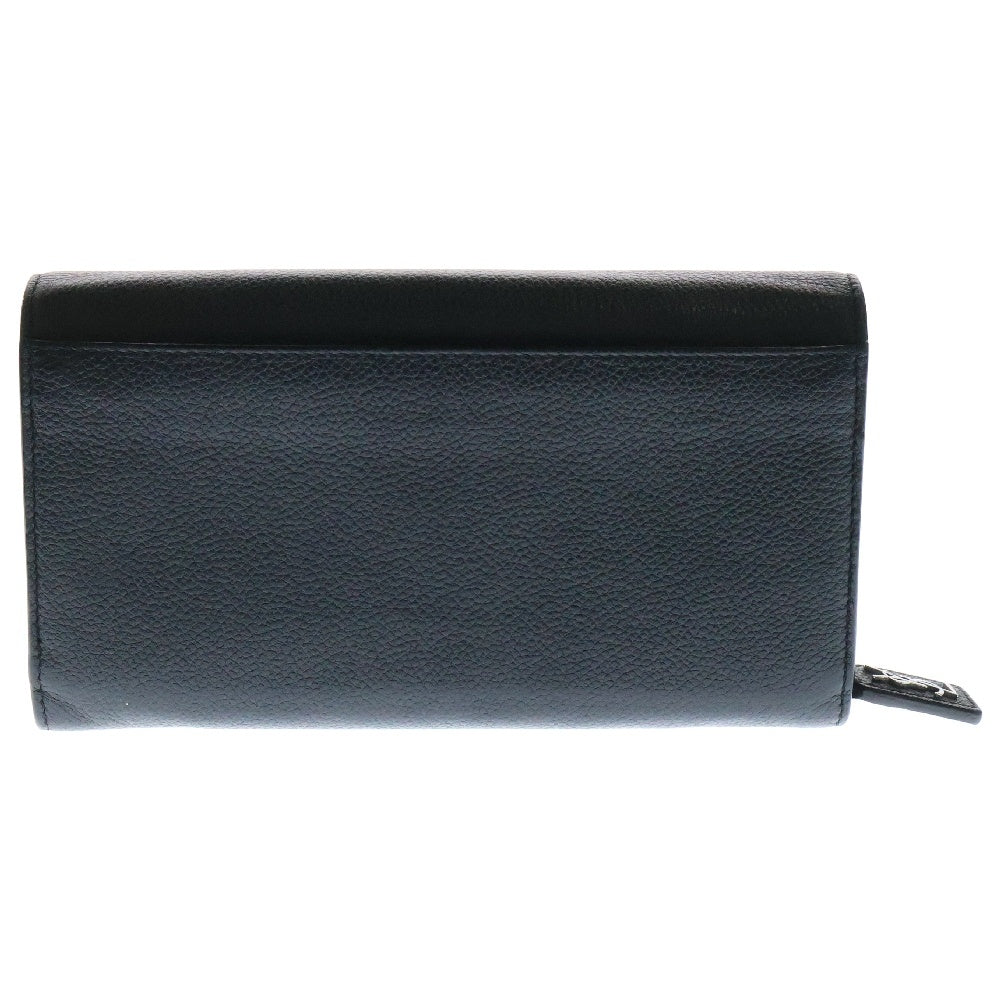 SAINT LAURENT PARIS(サンローランパリ) クラシック レザー二つ折り長財布 ブラック