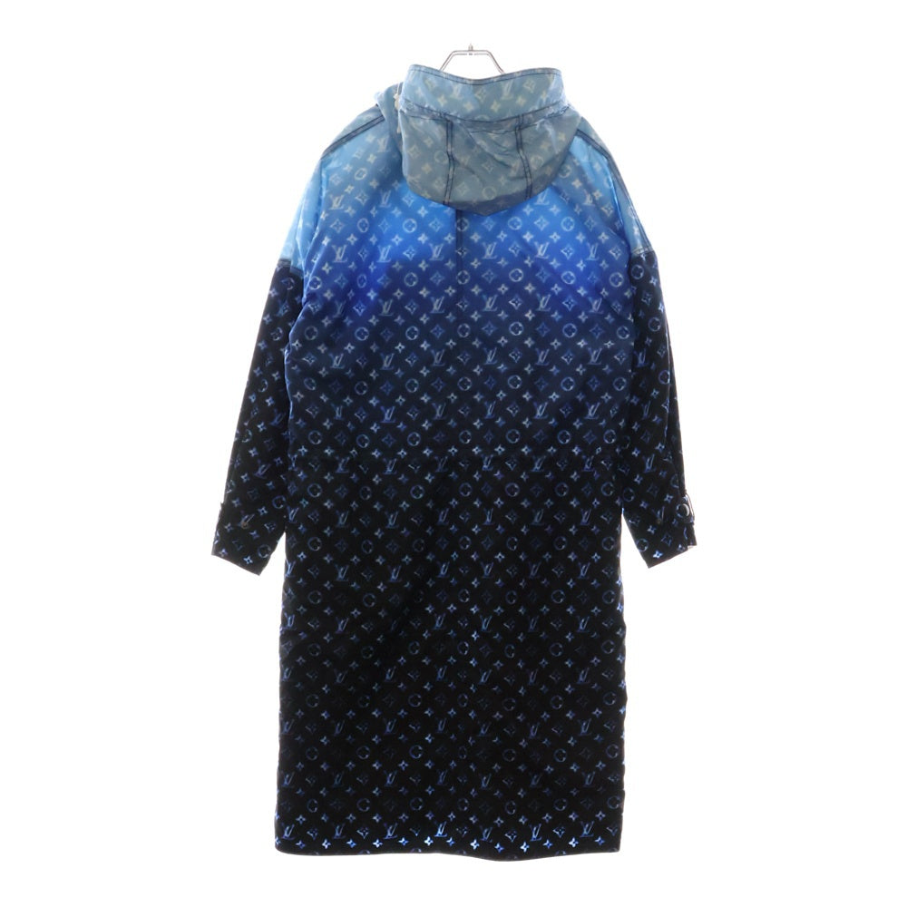 LOUIS VUITTON(ルイヴィトン) 23SS Long Hooded Zip-up Parka RW231W V69 FOOW44 モノグラムナイロンロングジップパーカー ネイビー/ブルー
