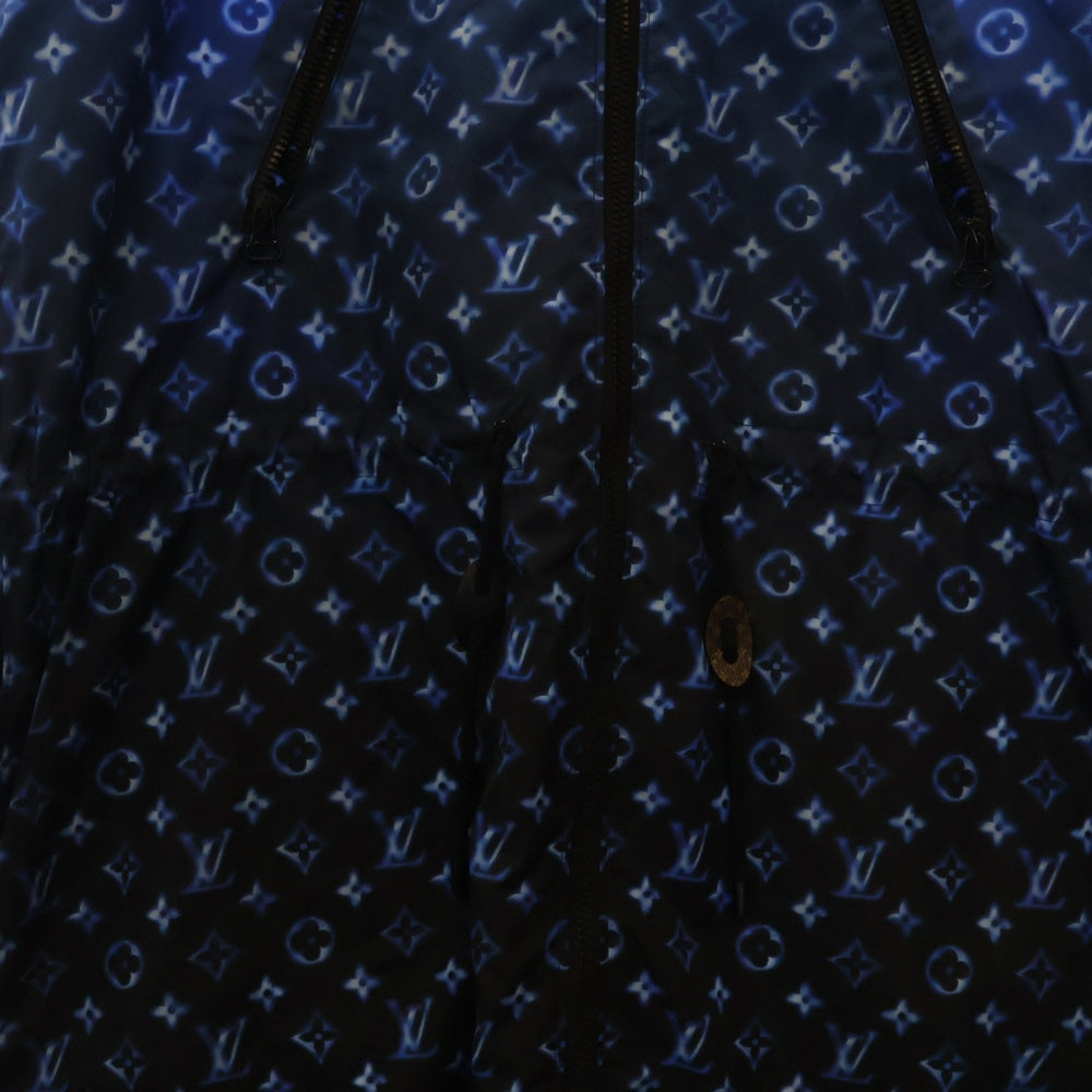 LOUIS VUITTON(ルイヴィトン) 23SS Long Hooded Zip-up Parka RW231W V69 FOOW44 モノグラムナイロンロングジップパーカー ネイビー/ブルー