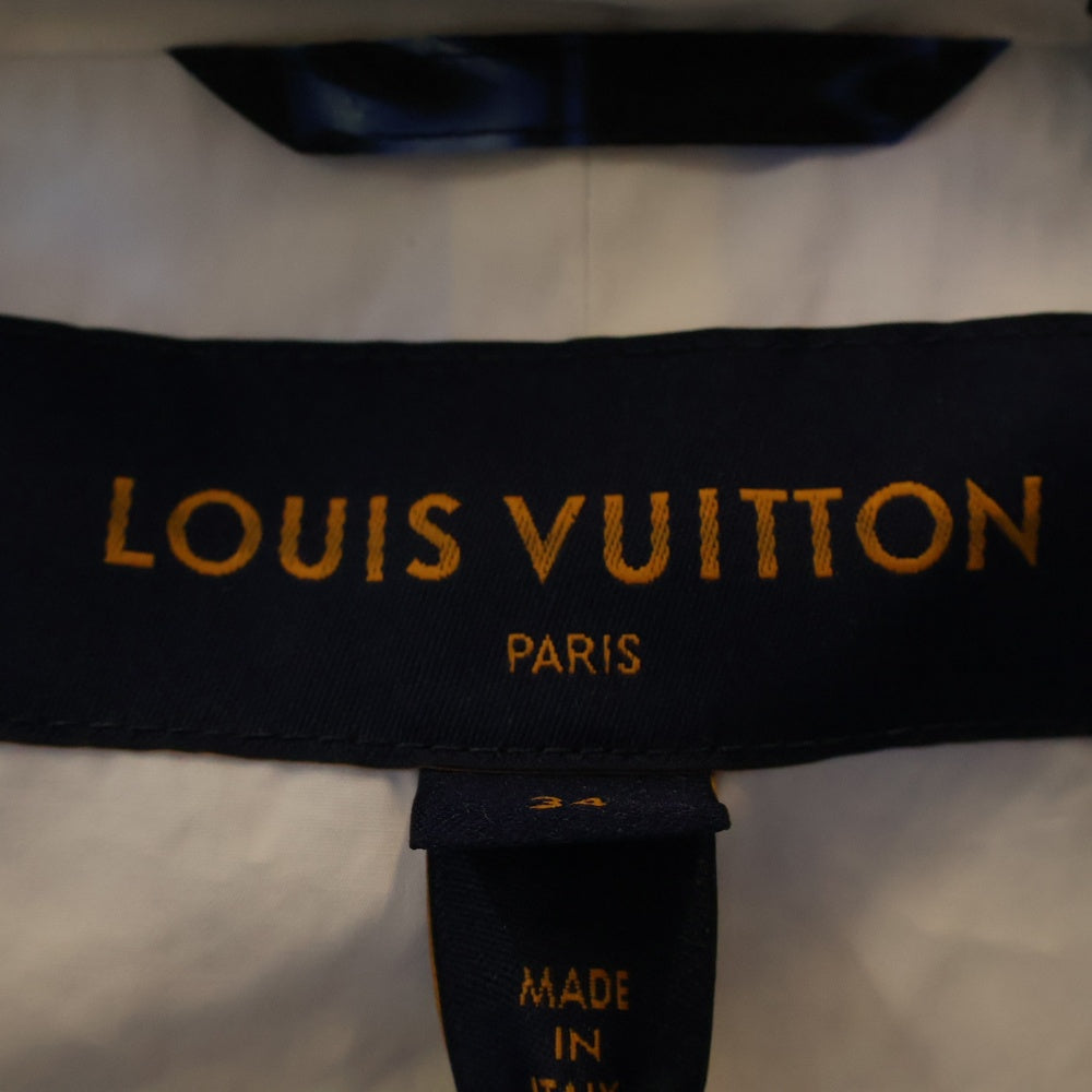 LOUIS VUITTON(ルイヴィトン) 23SS Long Hooded Zip-up Parka RW231W V69 FOOW44 モノグラムナイロンロングジップパーカー ネイビー/ブルー