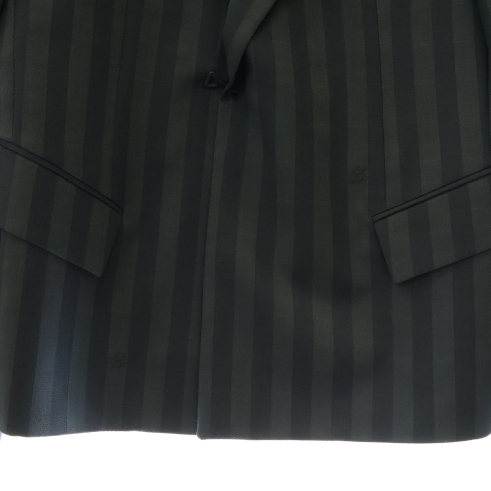 LOUIS VUITTON(ルイヴィトン) 22AW Damier Stripes Hook Detail Jacket RM222V MW2 HNJ01E ダミエストライプジャケット ブルー