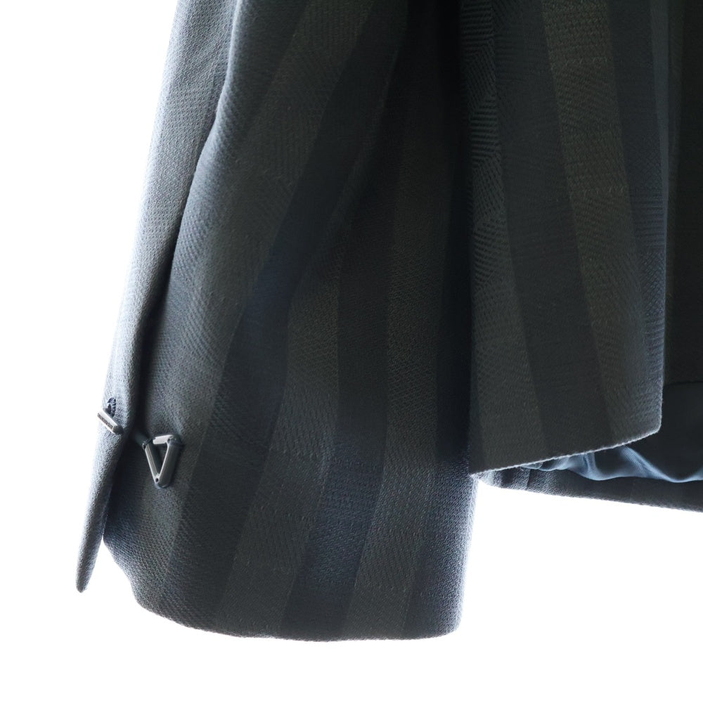 LOUIS VUITTON(ルイヴィトン) 22AW Damier Stripes Hook Detail Jacket RM222V MW2 HNJ01E ダミエストライプジャケット ブルー