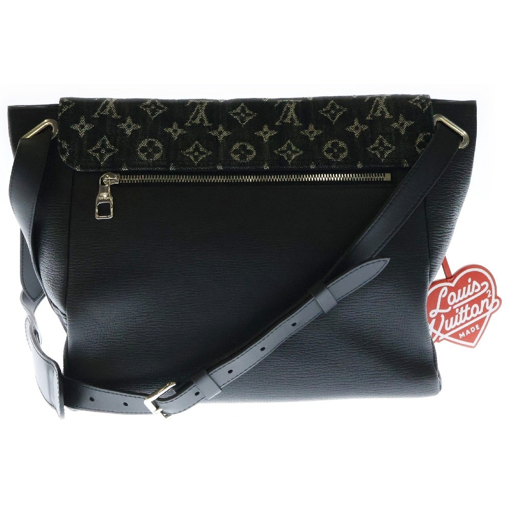 LOUIS VUITTON(ルイヴィトン) ×NIGO ニゴー モノグラムドリップ ブザストーキョー デニムキャンバス カーフ ショルダーバッグ ブラック M45971