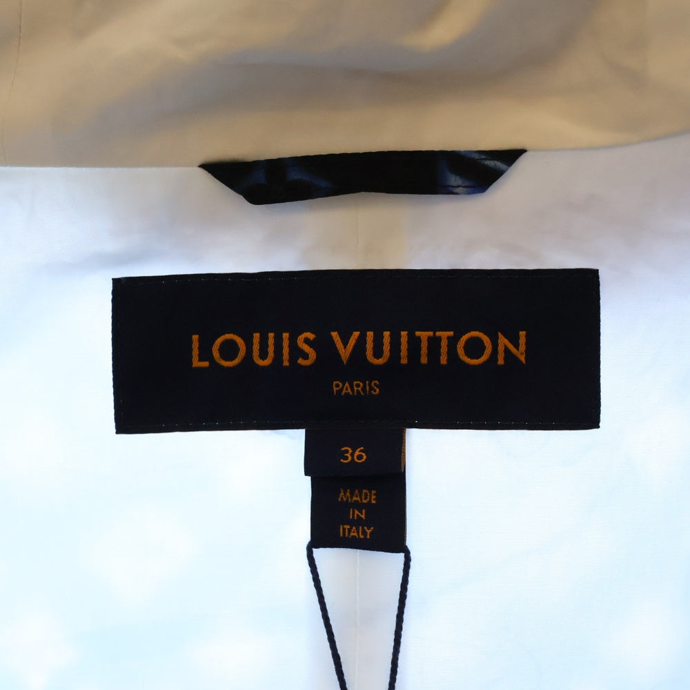 LOUIS VUITTON(ルイヴィトン) Long Hooded Zip-up Parka RW231W V69 FOOW44 モノグラムナイロンロングジップパーカー ブルー