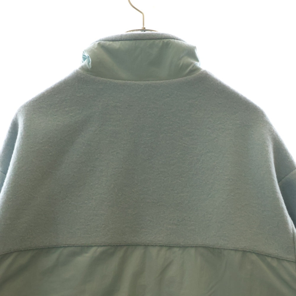 LOUIS VUITTON(ルイヴィトン) 23SS Mix Material Anorak Blouson RM2319 TL1 HOB09W ミックス マテリアルアノラックブルゾン ハーフジップナイロン切り替えジャケット ブルー