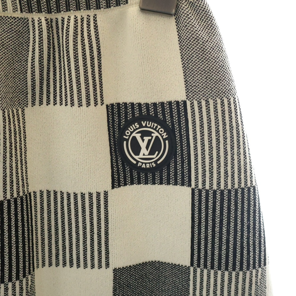 LOUIS VUITTON(ルイヴィトン) 23SS Damier Straight Skirt RW231W XL0 FOKZ06 ダミエ ストレートスカート ホワイト/ブラック レディース
