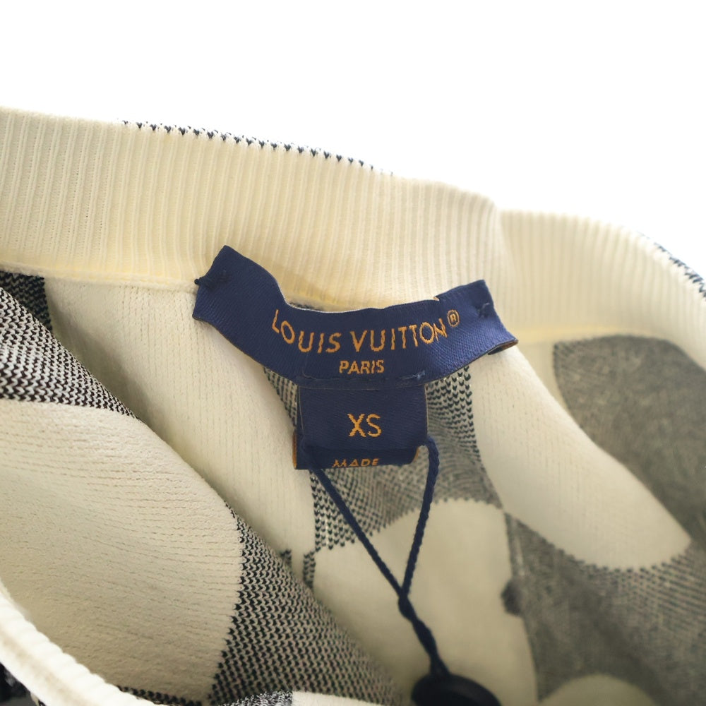 LOUIS VUITTON(ルイヴィトン) 23SS Damier Straight Skirt RW231W XL0 FOKZ06 ダミエ ストレートスカート ホワイト/ブラック レディース