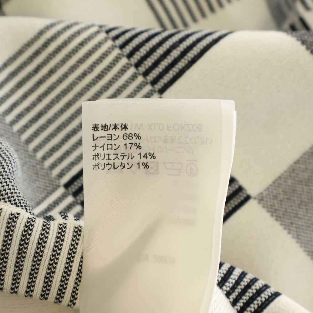 LOUIS VUITTON(ルイヴィトン) 23SS Damier Straight Skirt RW231W XL0 FOKZ06 ダミエ ストレートスカート ホワイト/ブラック レディース