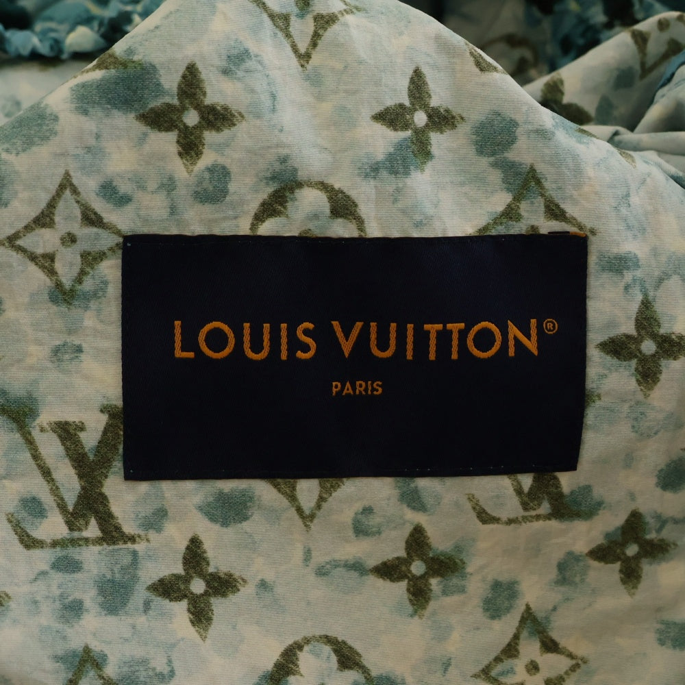 LOUIS VUITTON(ルイヴィトン) 23AW Monogram Pointillism Windbreaker RM232M ZS2 HPB10W モノグラムプリンテッドウィンドブレーカー ナイロンジップパーカー ブルー