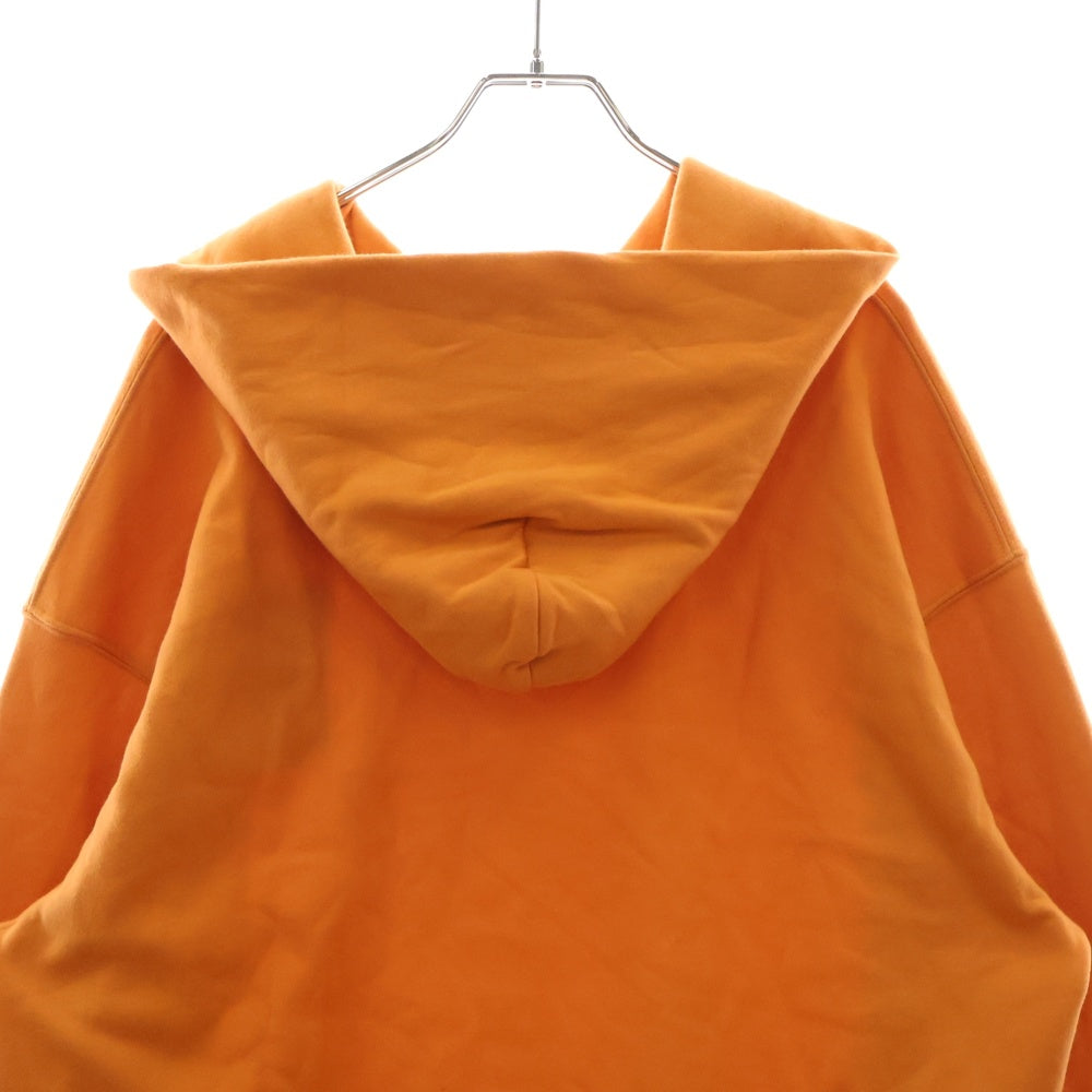 VALENTINO(ヴァレンチノ) Rubber Patch VLTN Logo Hoodie VV0MF18F7EY ラバーパッチ付きスウェットパーカー フーディ オレンジ
