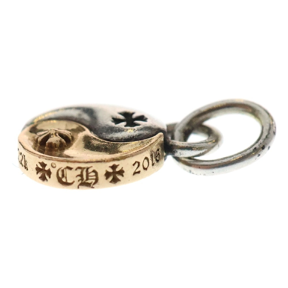 CHROME HEARTS(クロムハーツ) YIN YANG SML インヤンスモール シルバーゴールドコンビチャーム ペンダントトップ シルバー/ゴールド
