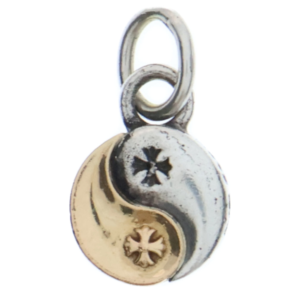 CHROME HEARTS(クロムハーツ) YIN YANG SML インヤンスモール シルバーゴールドコンビチャーム ペンダントトップ シルバー/ゴールド