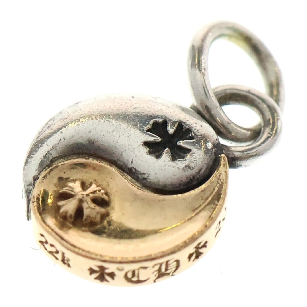 CHROME HEARTS(クロムハーツ) YIN YANG SML インヤンスモール シルバーゴールドコンビチャーム ペンダントトップ シルバー/ゴールド