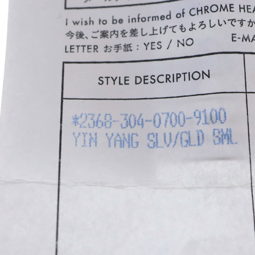 CHROME HEARTS(クロムハーツ) YIN YANG SML インヤンスモール シルバーゴールドコンビチャーム ペンダントトップ シルバー/ゴールド