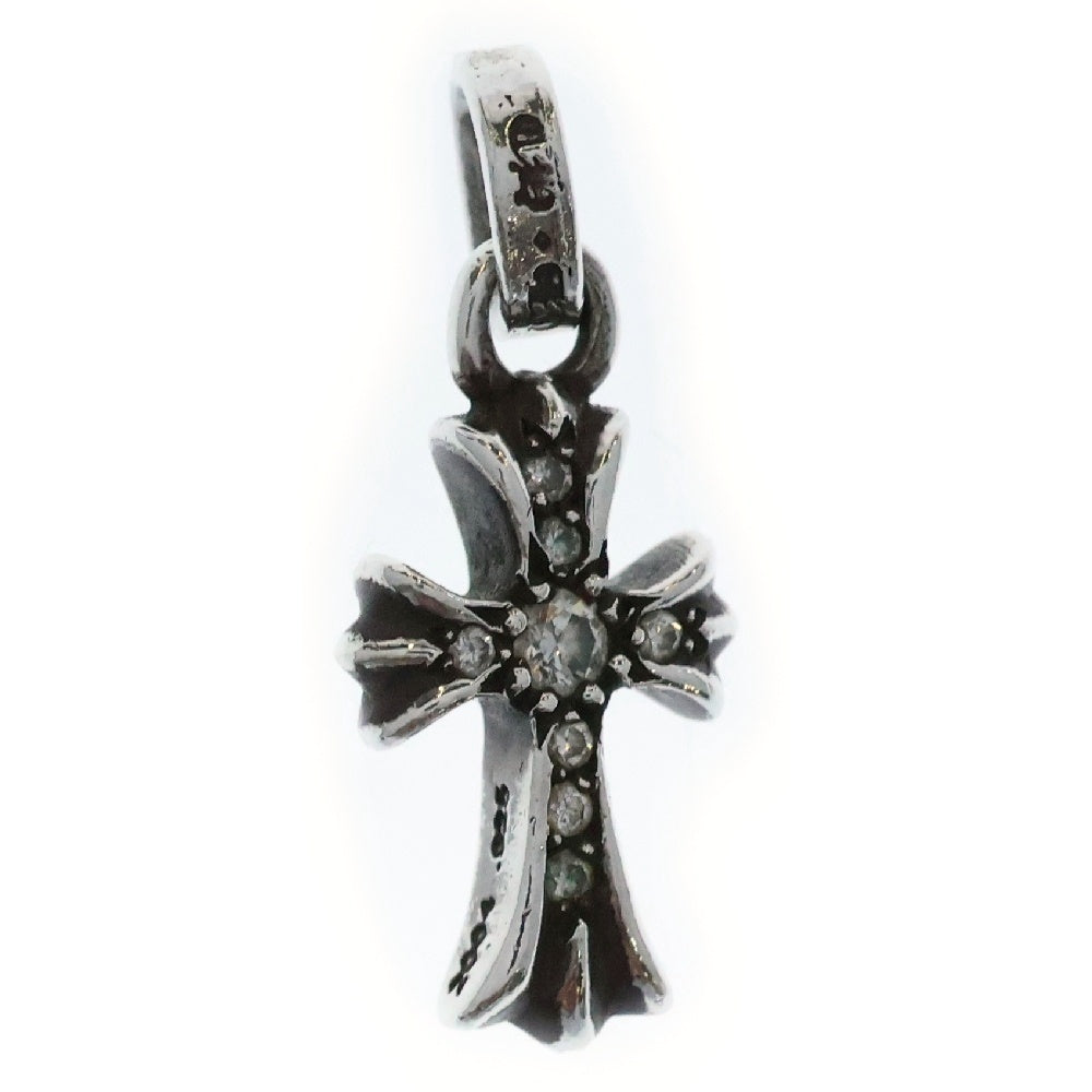 CHROME HEARTS(クロムハーツ) CRS BBYFAT P DMND ベイビーファットクロス PAVEダイヤ ペンダントトップ シルバー BCA234