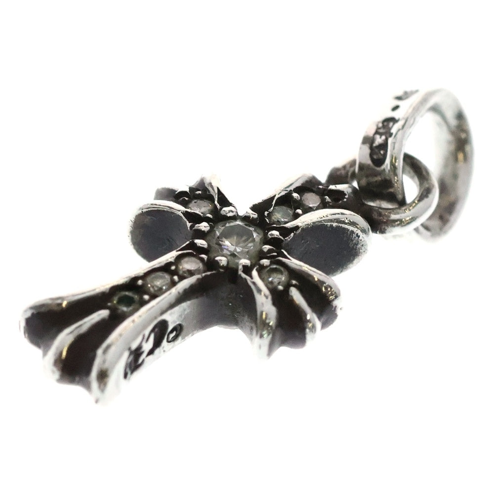 CHROME HEARTS(クロムハーツ) CRS BBYFAT P DMND ベイビーファットクロス PAVEダイヤ ペンダントトップ シルバー BCA234