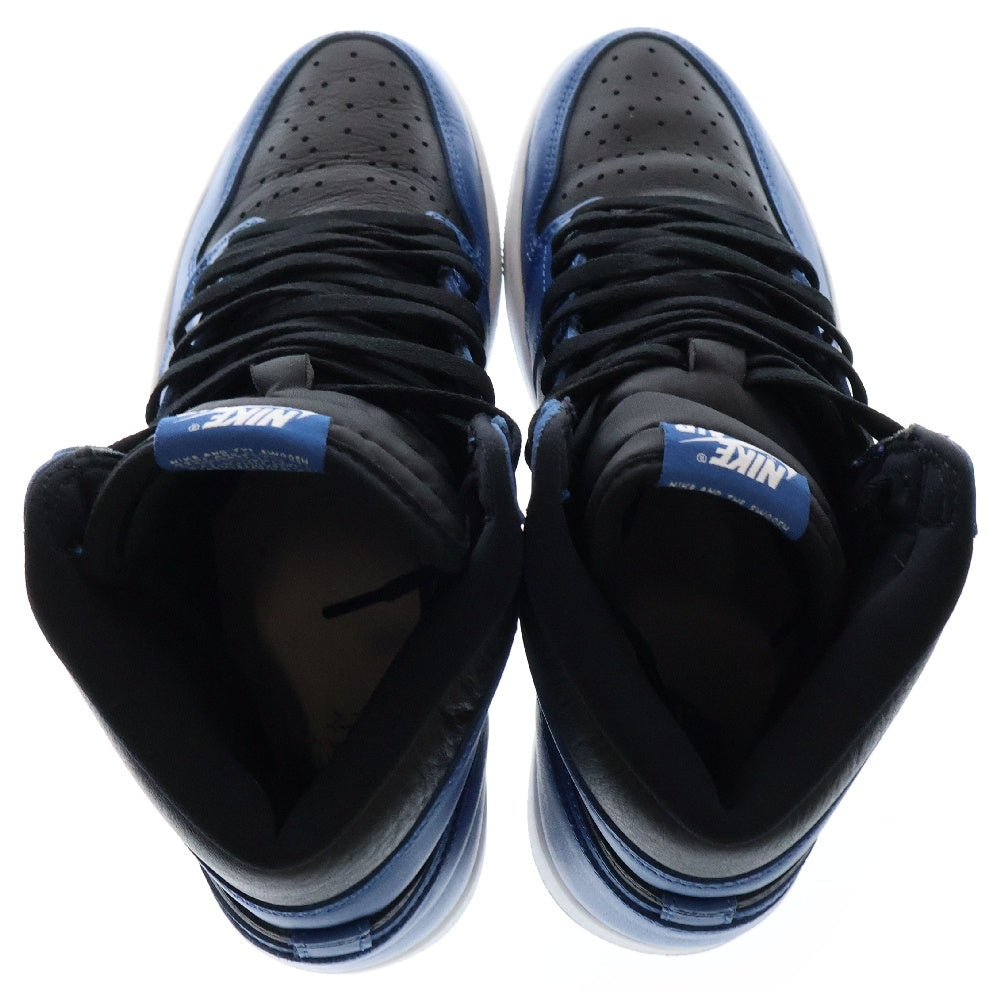 NIKE(ナイキ) AIR JORDAN 1 RETRO HIGH OG DARK MARINA BLUE 555088-404 エアジョーダン1 レトロ ダークマリーナブルー ハイカットスニーカー ブラック/ブルー US10/28.0cm