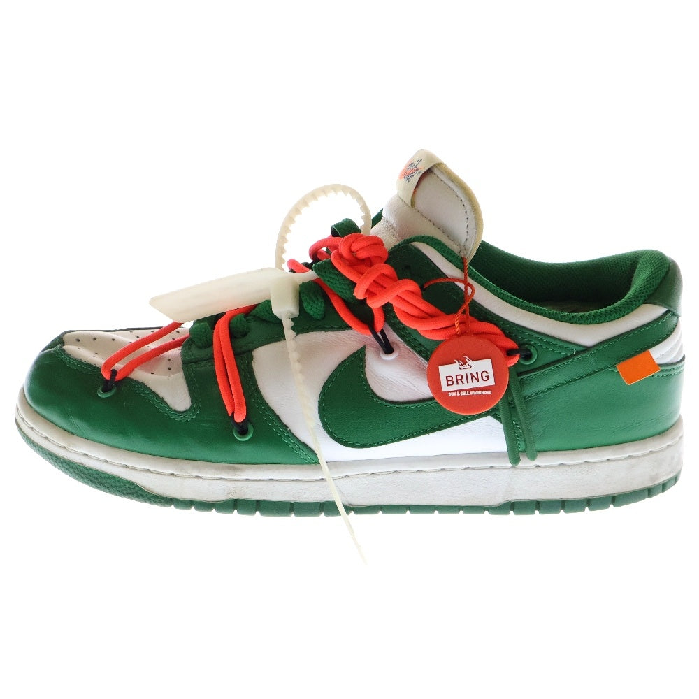 NIKE(ナイキ) ×OFF WHITE DUNK LOW CT0856-100 オフホワイト ダンク ローカットスニーカー ホワイト/グリーン US9/27.0cm