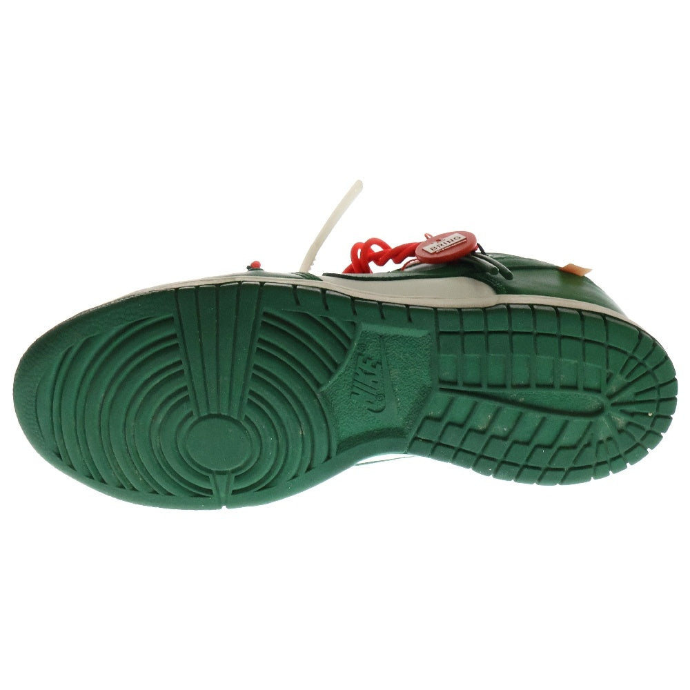 NIKE(ナイキ) ×OFF WHITE DUNK LOW CT0856-100 オフホワイト ダンク ローカットスニーカー ホワイト/グリーン US9/27.0cm