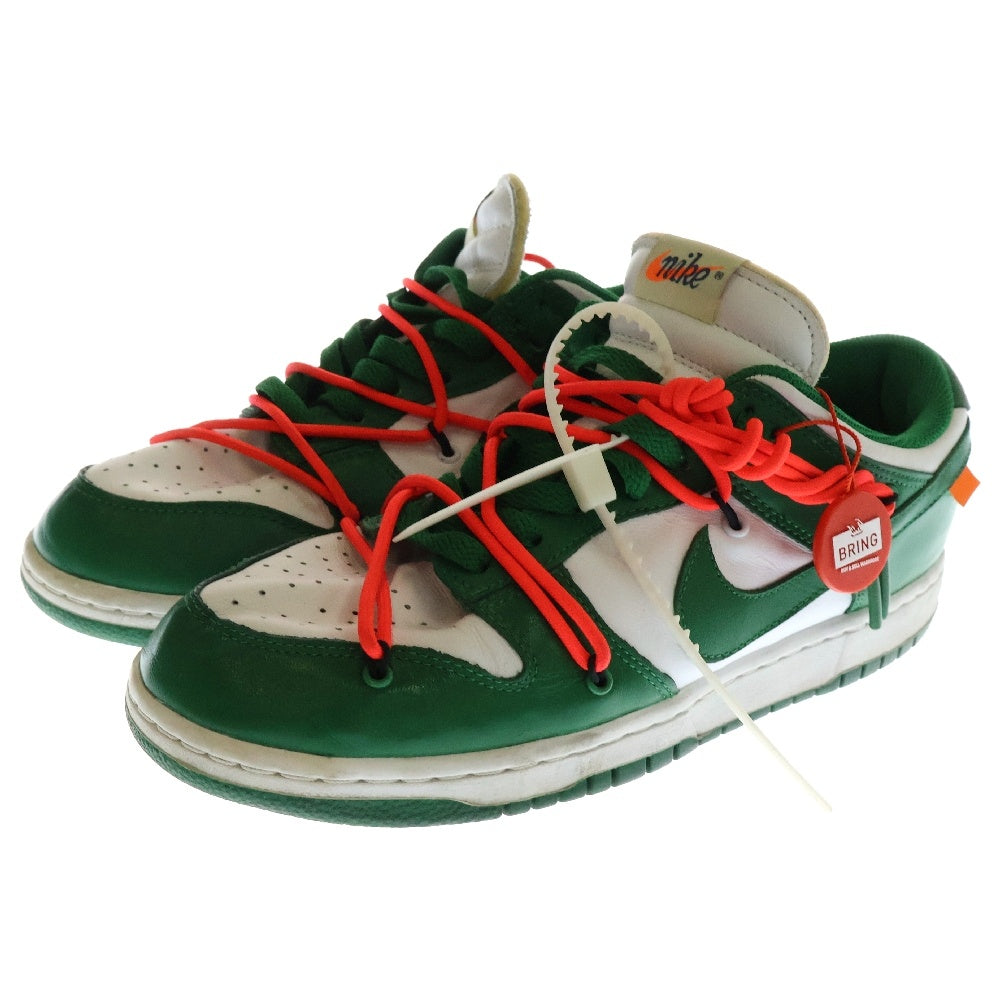 NIKE(ナイキ) ×OFF WHITE DUNK LOW CT0856-100 オフホワイト ダンク ローカットスニーカー ホワイト/グリーン US9/27.0cm