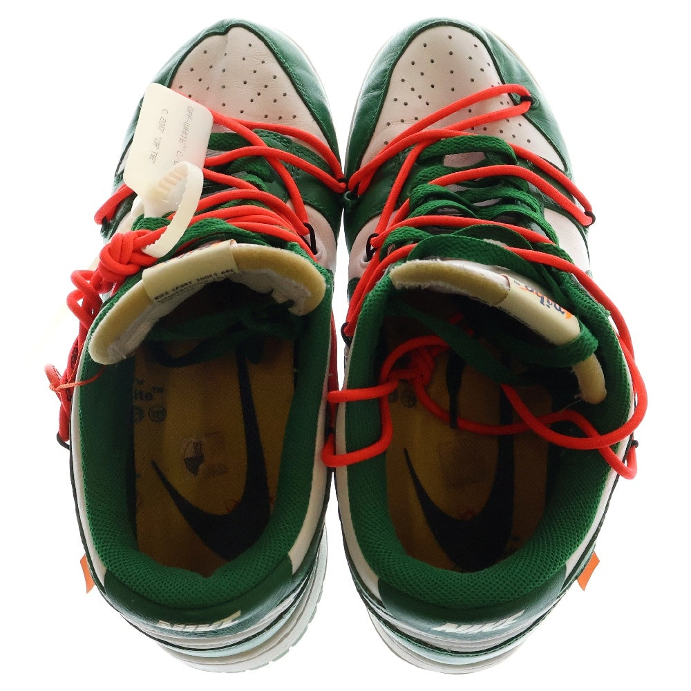 NIKE(ナイキ) ×OFF WHITE DUNK LOW CT0856-100 オフホワイト ダンク ローカットスニーカー ホワイト/グリーン US9/27.0cm