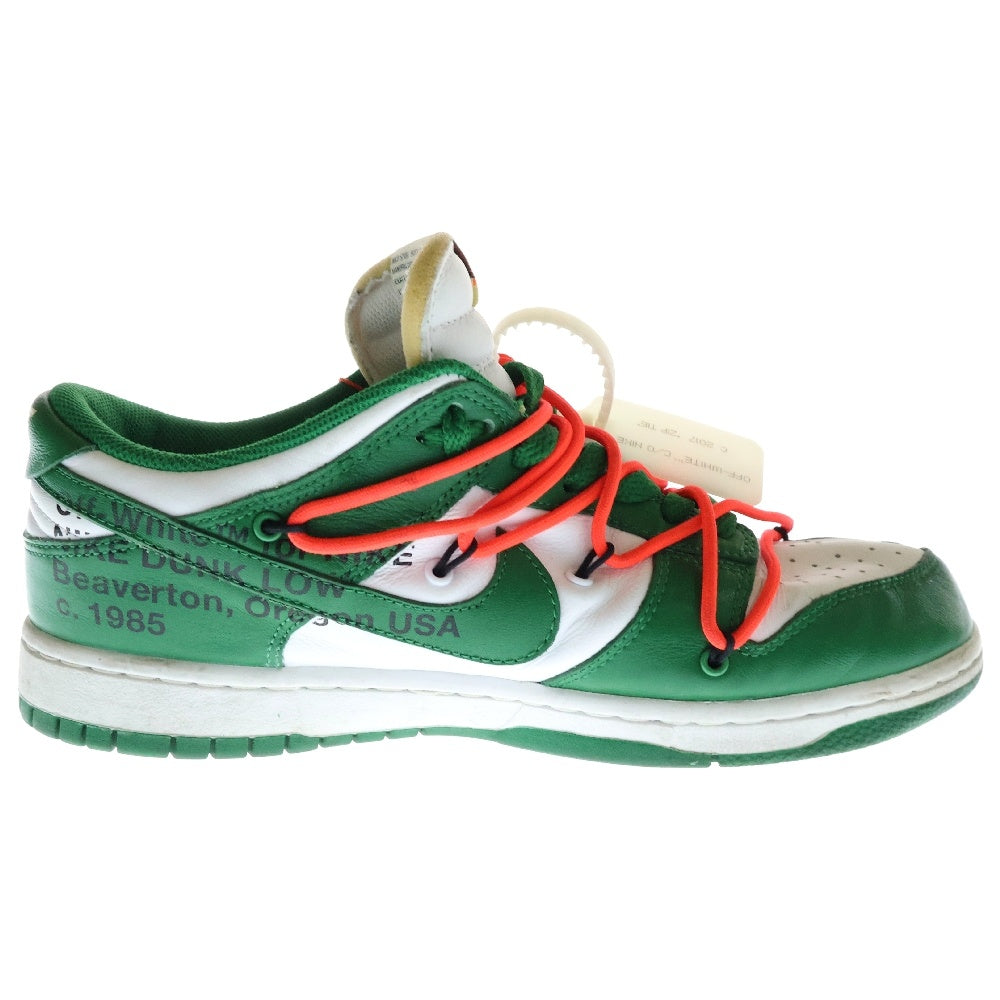 NIKE(ナイキ) ×OFF WHITE DUNK LOW CT0856-100 オフホワイト ダンク ローカットスニーカー ホワイト/グリーン US9/27.0cm