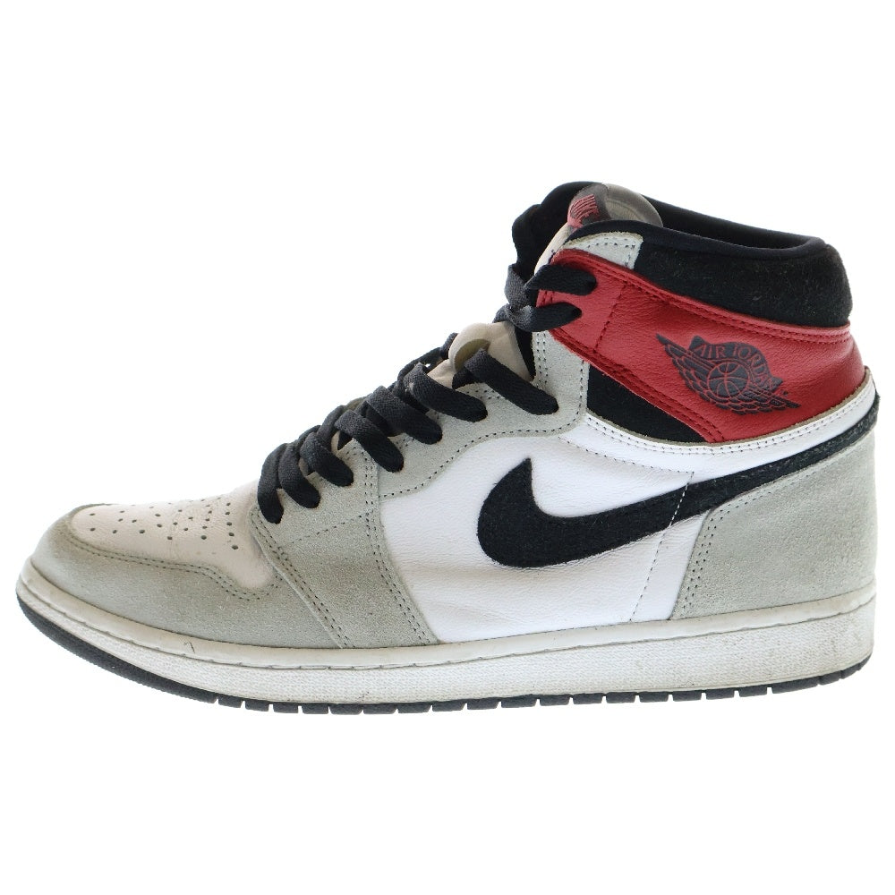 NIKE(ナイキ) AIR JORDAN1 RETRO HIGH OG LIGHT SMOKE GREY 555088-126 エアジョーダン1 スモークグレー ハイカットスニーカー ホワイト/グレー US11/29.0cm