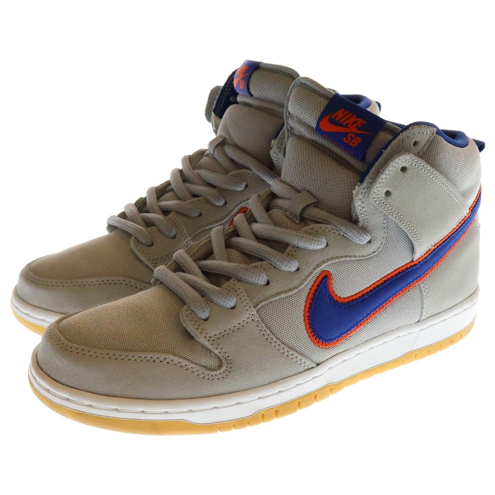 NIKE SB(ナイキエスビー) DUNK HIGH PREMIUM QS METS DH7155-001 ダンク ニューヨークメッツ ハイカットスニーカー グレー US10/28.0cm