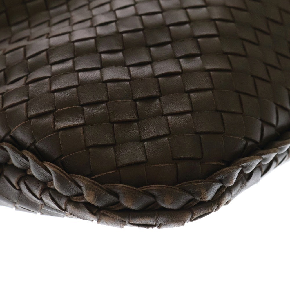 BOTTEGA VENETA(ボッテガヴェネタ) イントレチャート ワンショルダーバッグ レザー ハンドバッグ ブラウン 115653 V0013