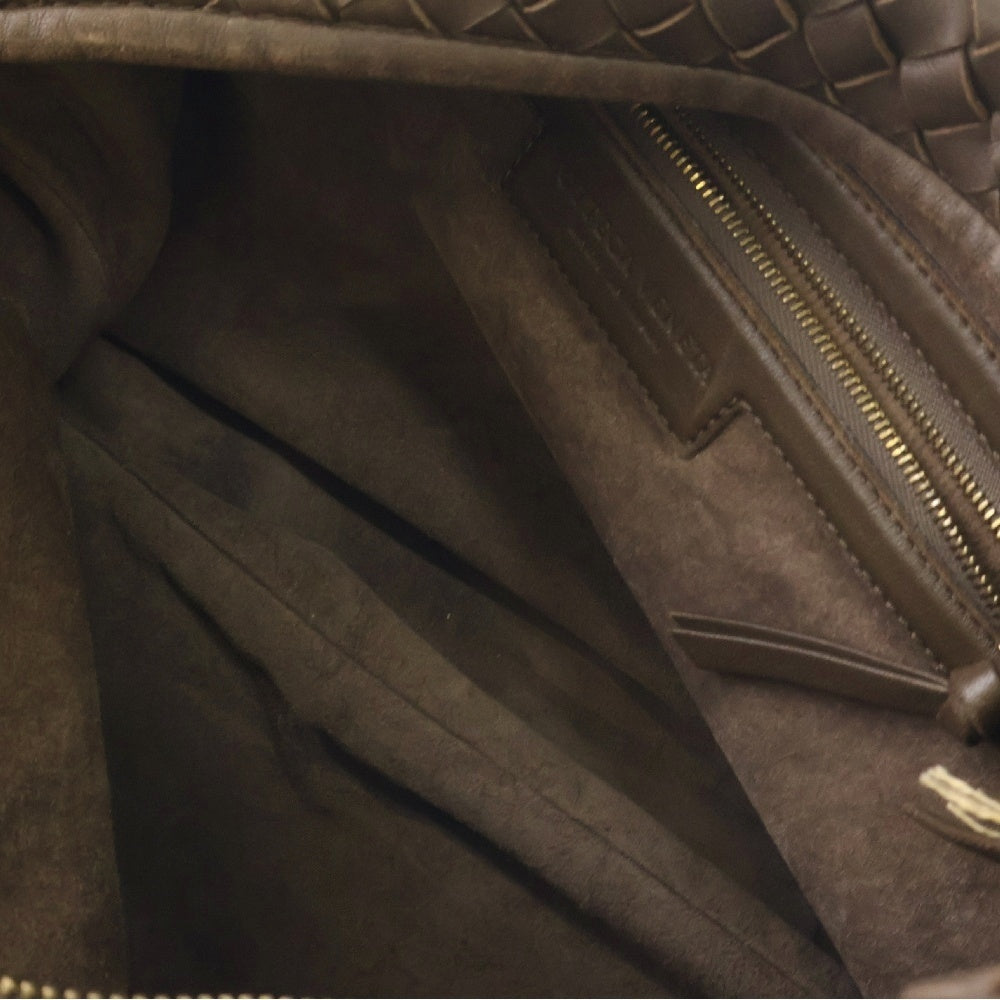 BOTTEGA VENETA(ボッテガヴェネタ) イントレチャート ワンショルダーバッグ レザー ハンドバッグ ブラウン 115653 V0013