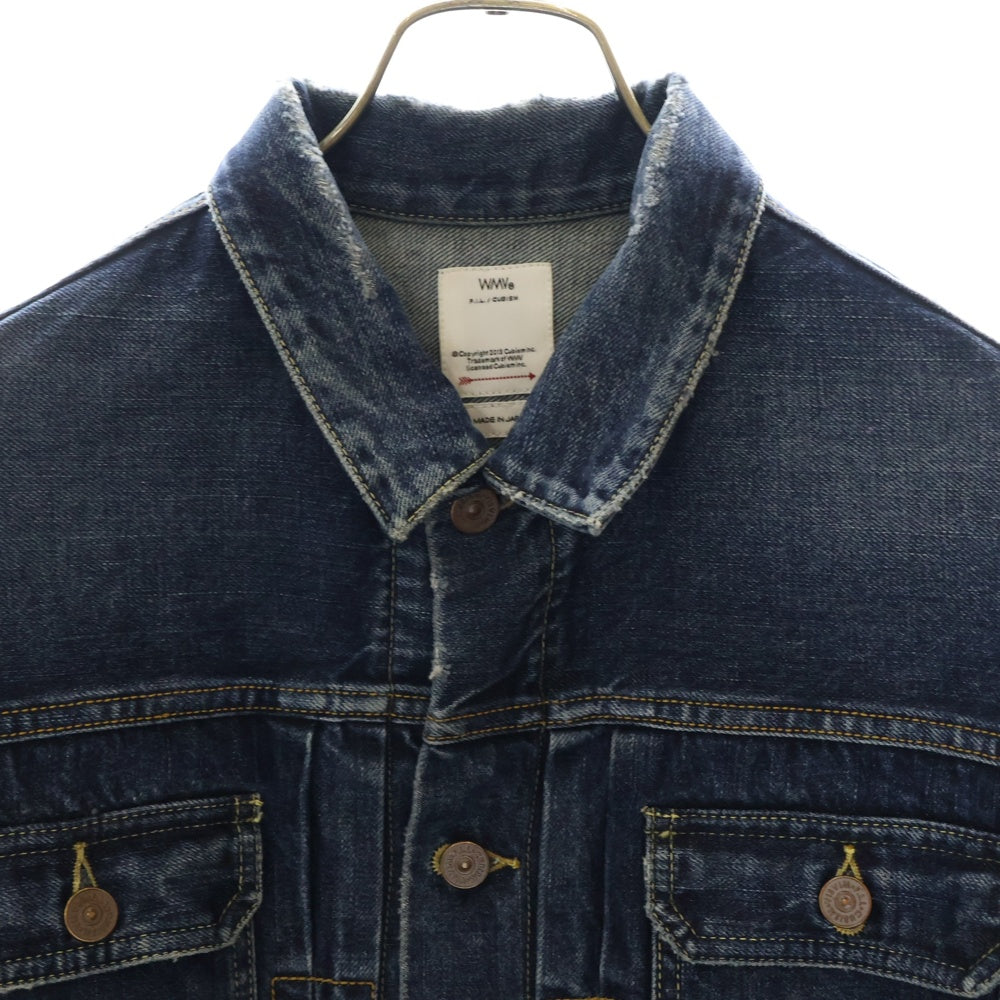 VISVIM WMV(ビズビム ダブリューエムブイ) 24AW SS 101XX JKT W DMGD-1010 0324205006001 デニムジャケット インディゴ